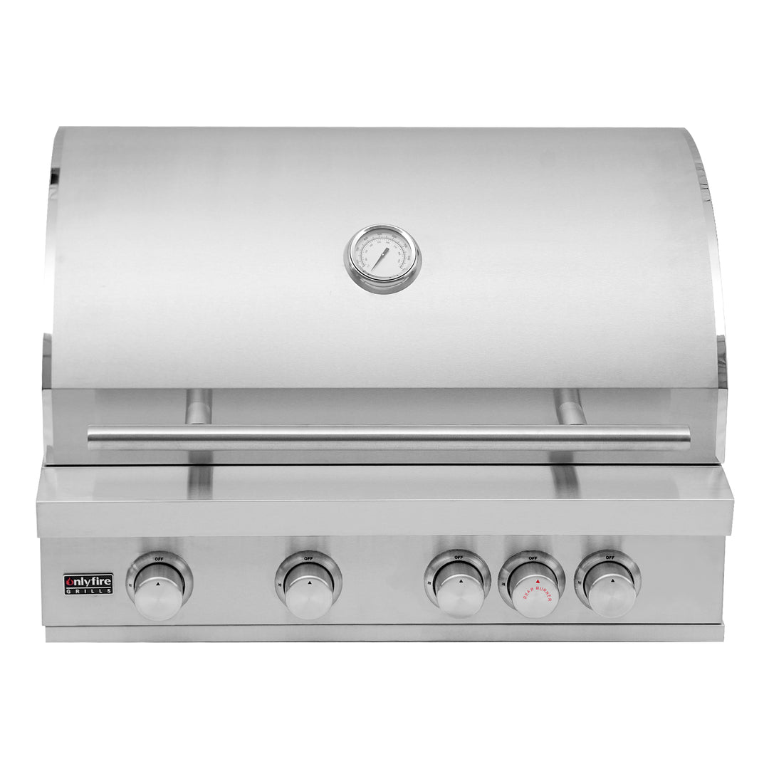 Onlyfire 32-Inch Built-In Grill, 4+1 Burners