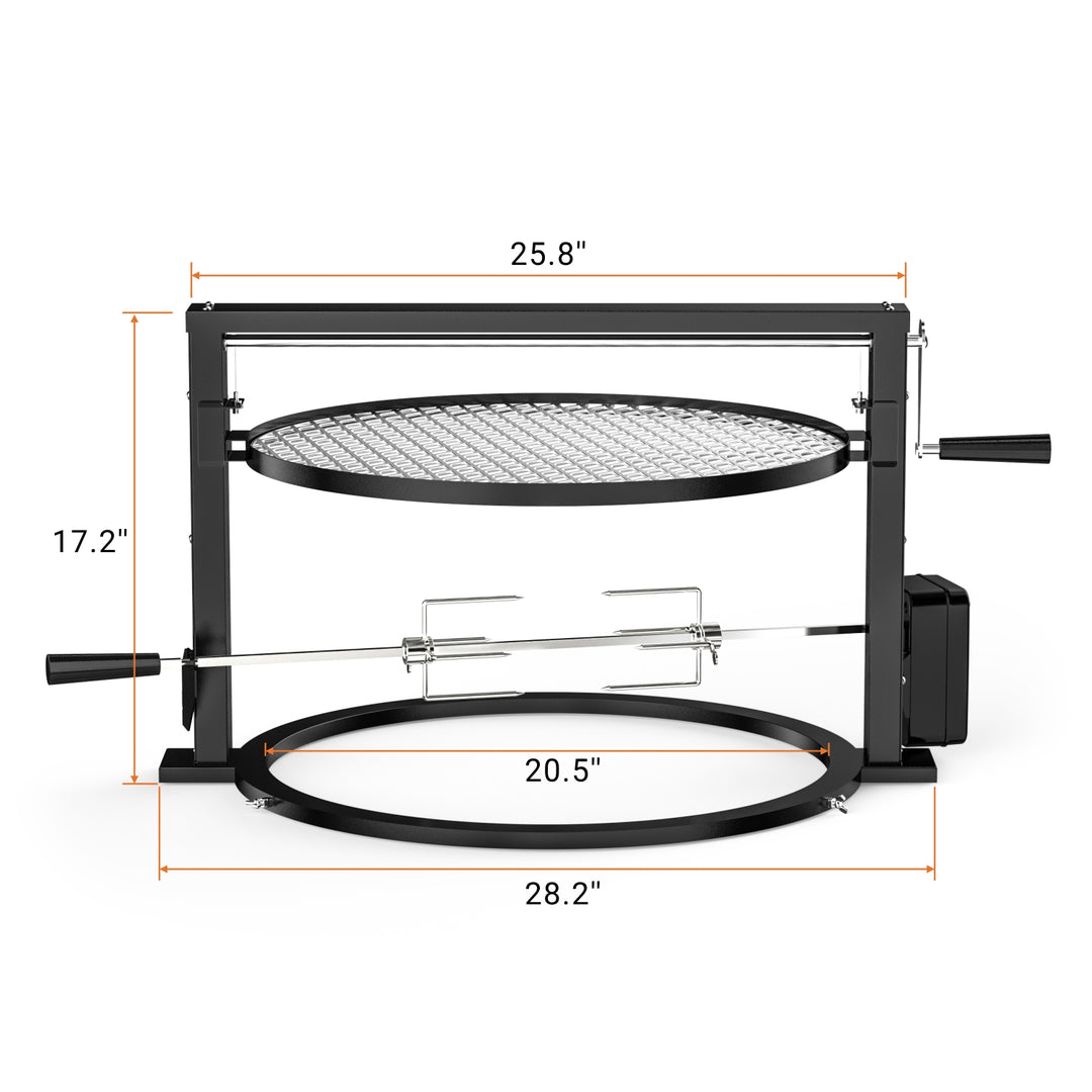 onlyfire Santa-Maria Style Grill Rotisserie System