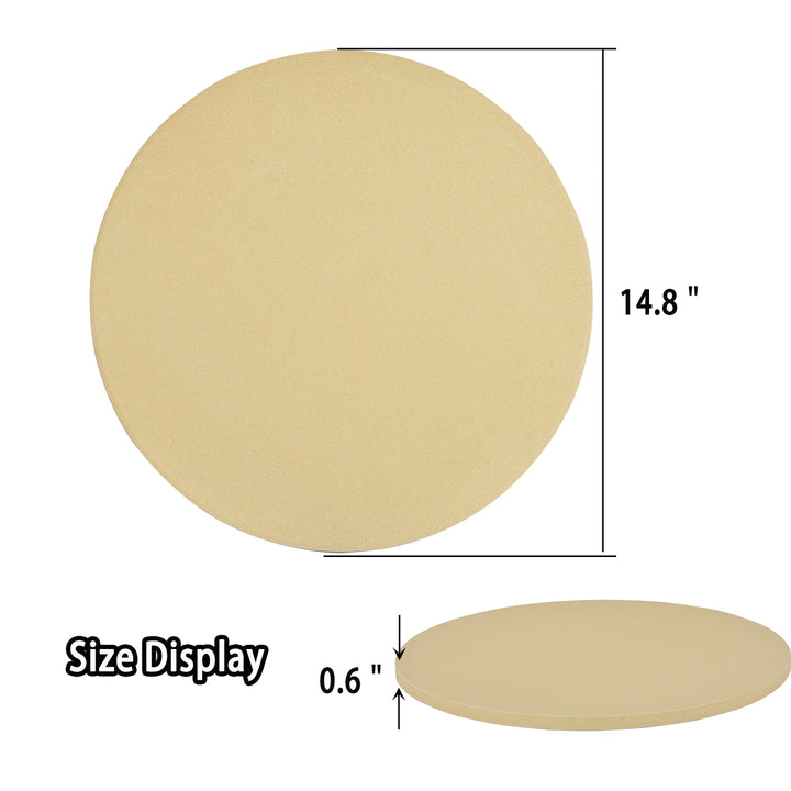 Onlyfire Ceramic Pizza Grilling Stone, 15" Round Baking Stone OnlyFire