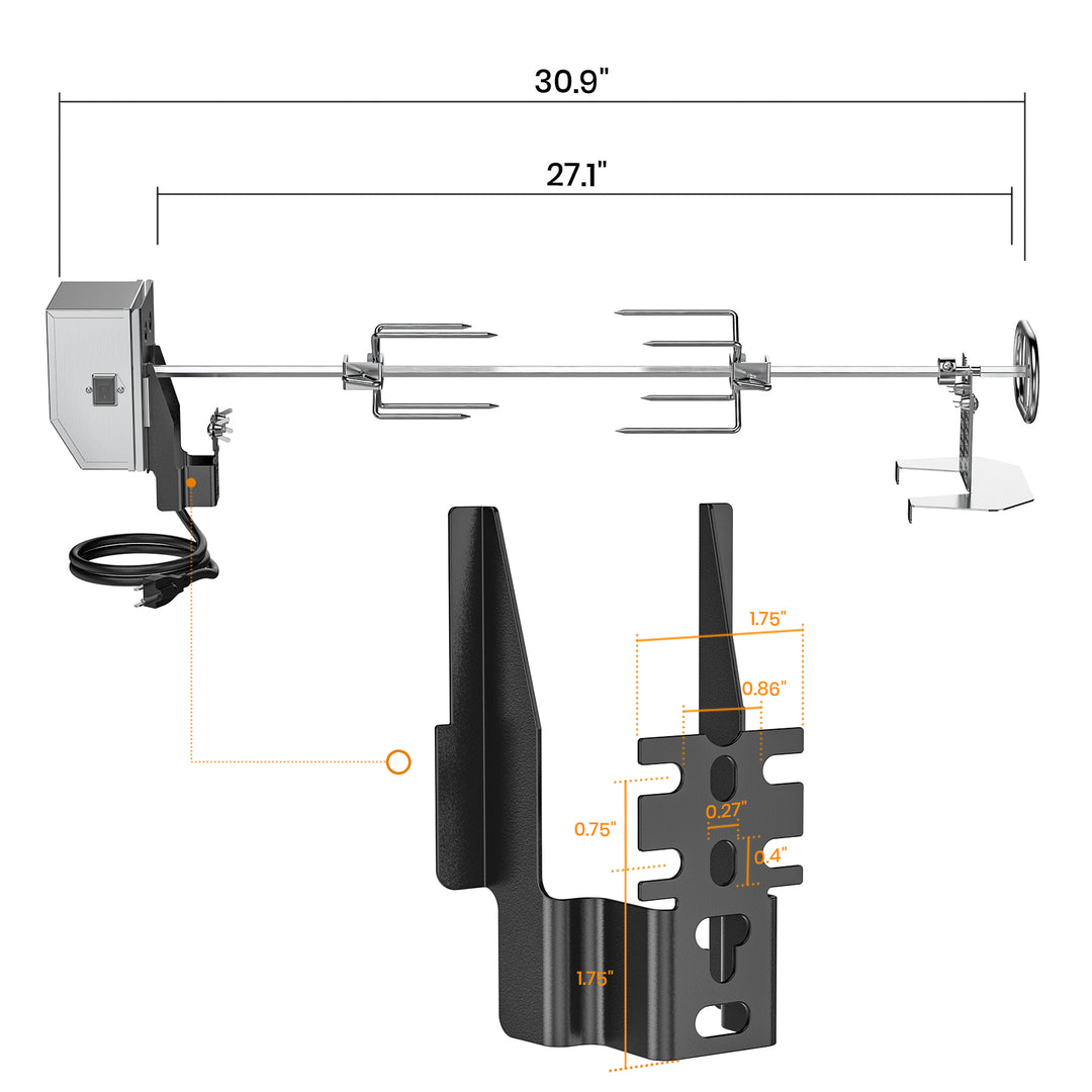 Rotisserie Kit Grilling 