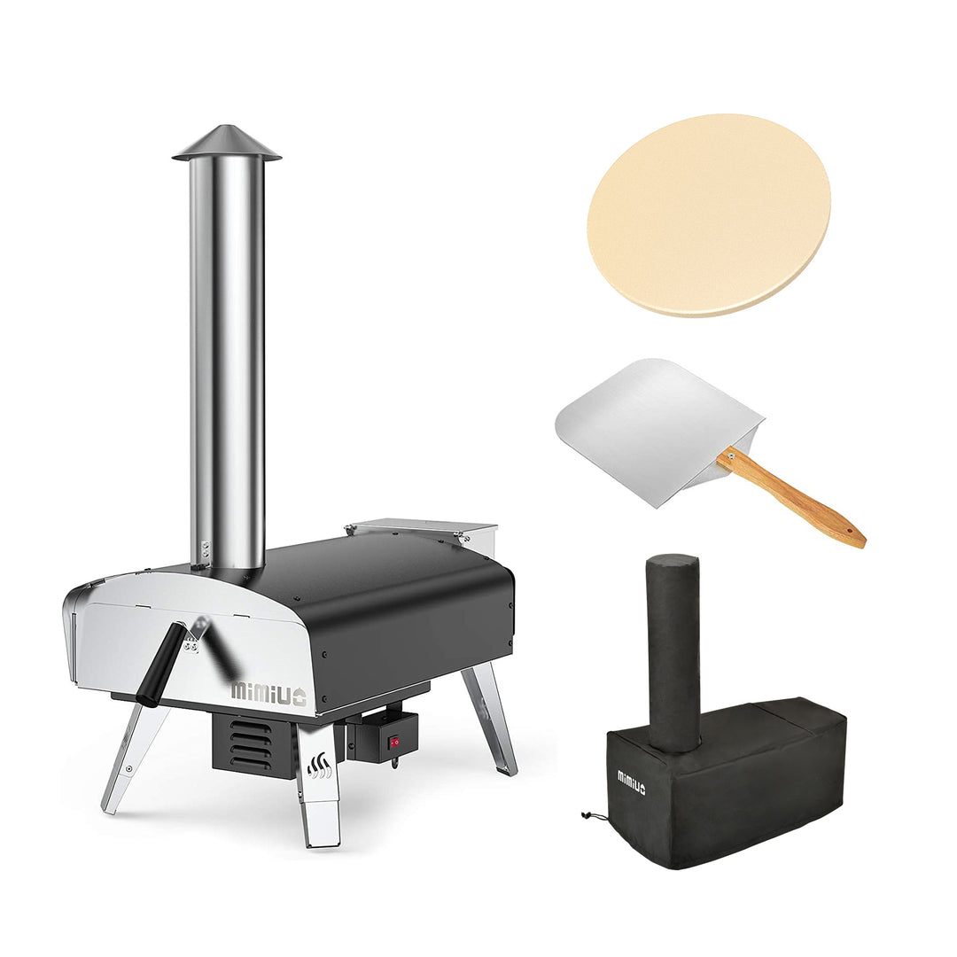 Outdoor Pizza Oven Wood Pellet Fired Pizza Stove with Automatic Rotating System