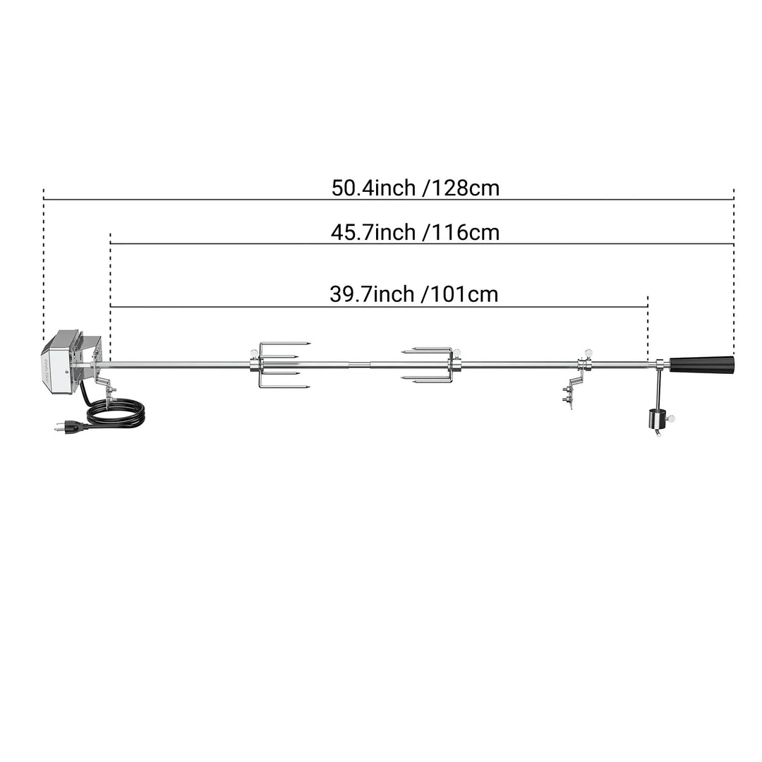 BBQ Grill Rotisserie Kit