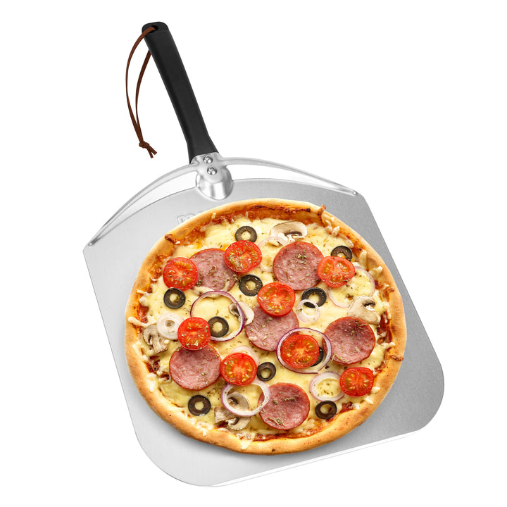Mimiuo Aluminum Turning Pizza Peel for Oven and Grill