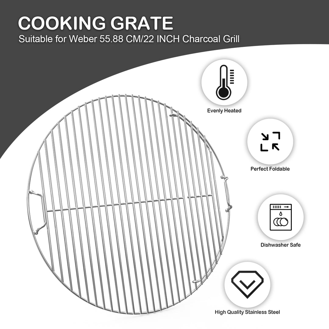 onlyfire  Grilling Grate for Weber 22" Kettle Charcoal Grills