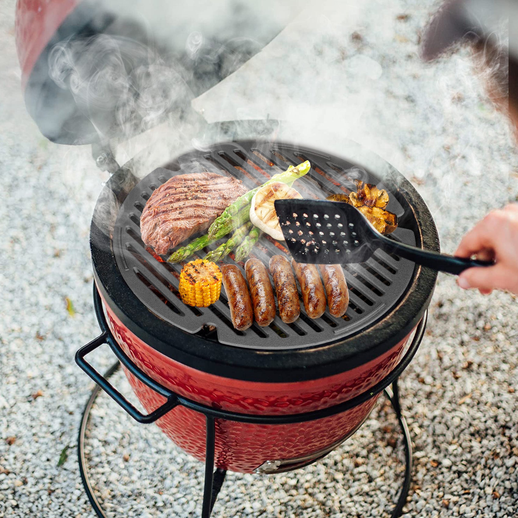 only fire Cast Iron Cooking Grate Barbecue Grilling Grate for Kamado J OnlyFire