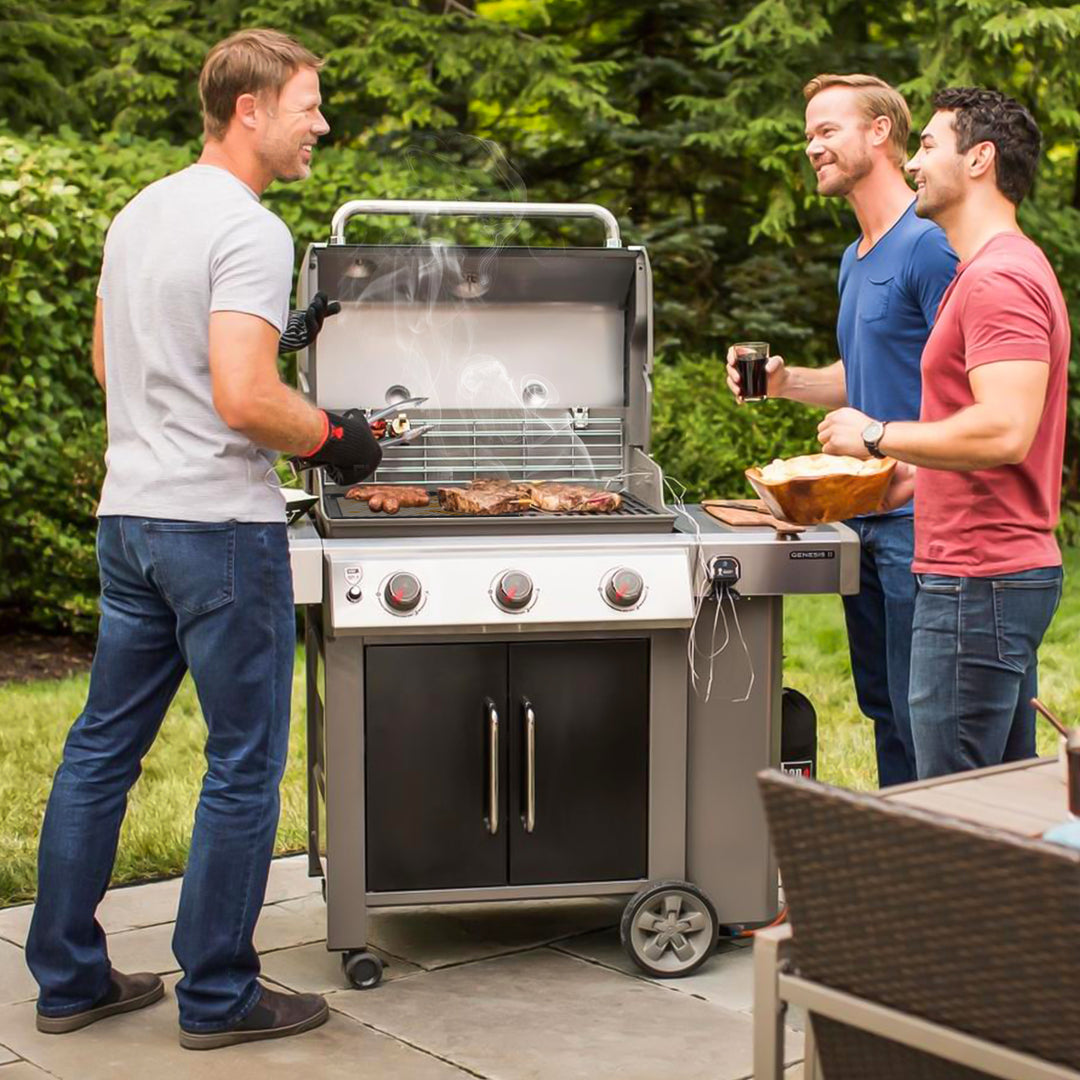 Onlyfire Reversible Cast Iron Cooking Griddle for Weber Genesis II & Genesis II LX 300 Series Gas Grills