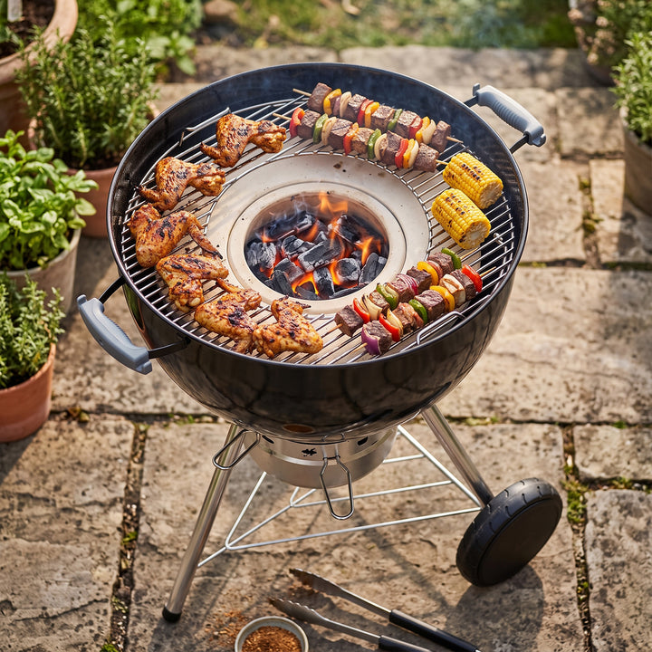 Onlyfire Ceramic Charcoal Holder with Diffuser Ring for Weber 22" Kettle