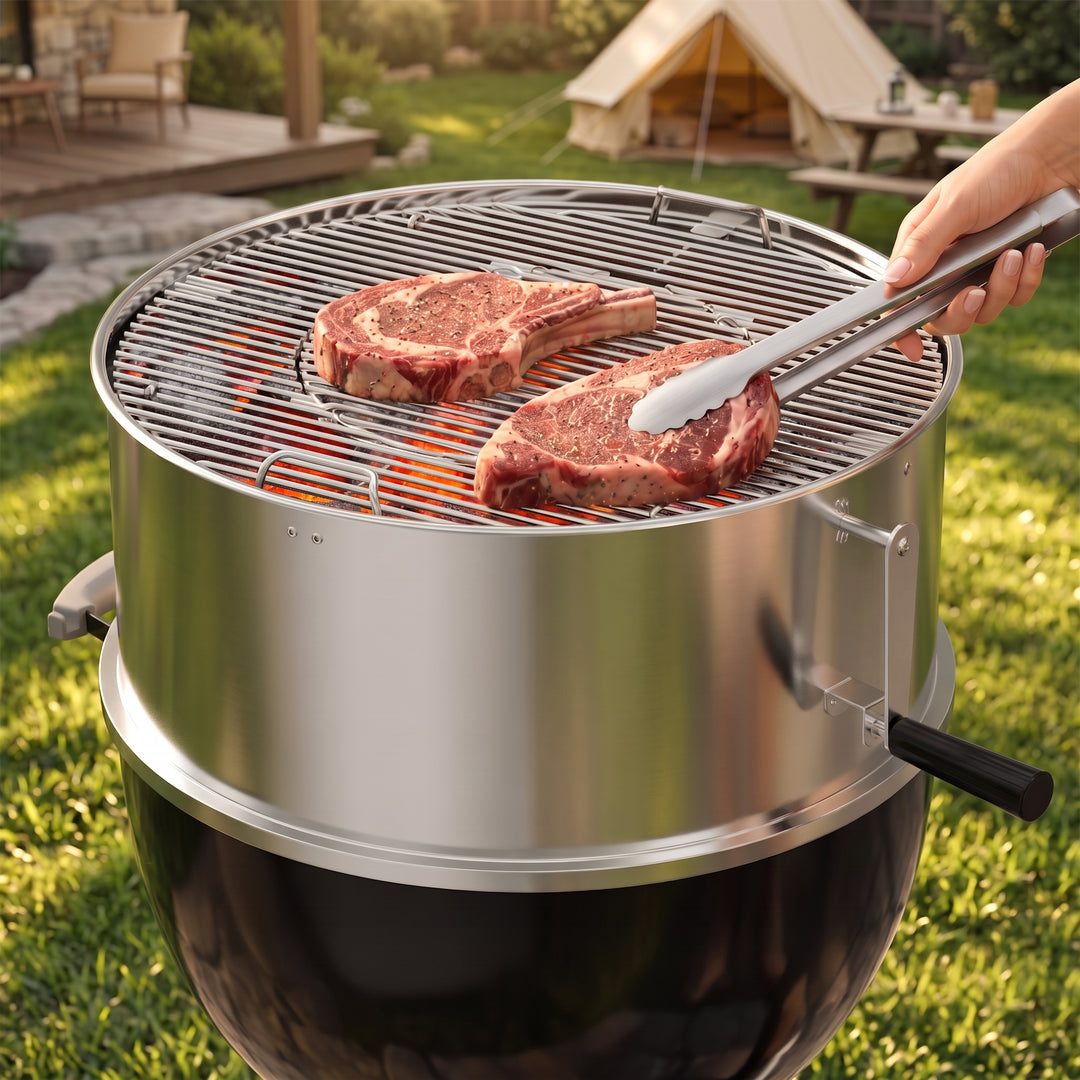 Onlyfire Adjustable Charcoal Grate Attachement for Weber 22 inch Kettle