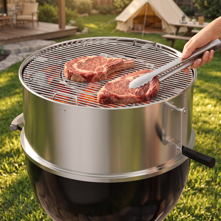 Onlyfire Adjustable Charcoal Grate Attachement for Weber 22 inch Kettle