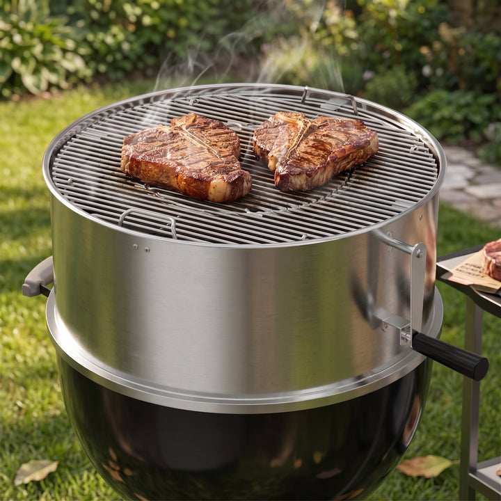 Onlyfire Adjustable Charcoal Grate Attachement for Weber 22 inch Kettle