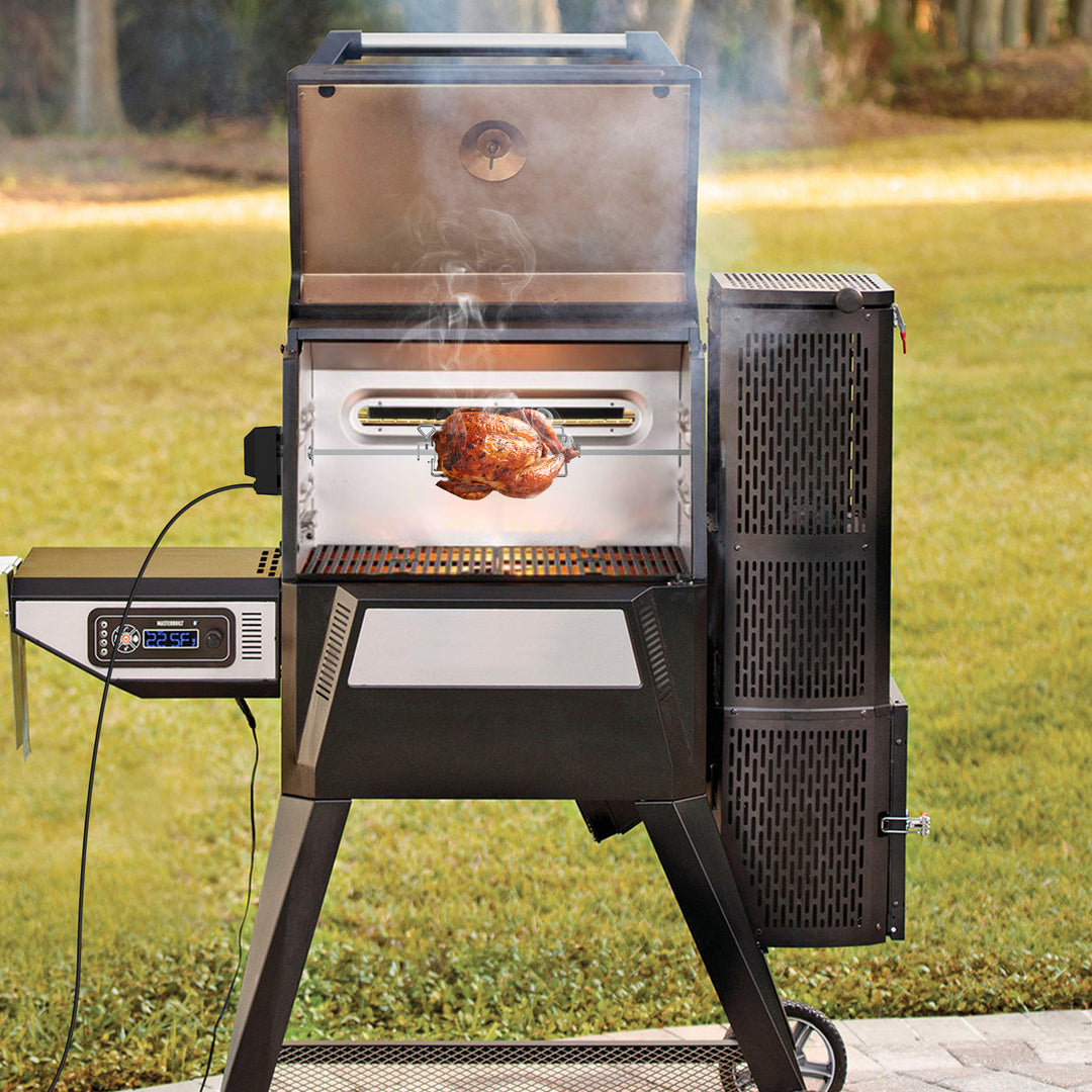 only fire Rotisserie Kit BBQ Grilling  for Masterbuilt Gravity 560 and 1050 Series Grills