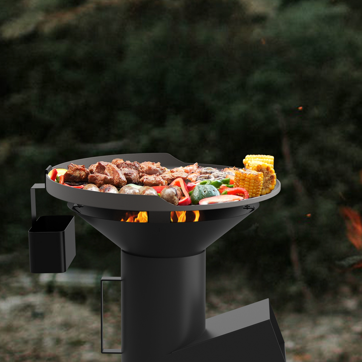 3-in-1 Rocket Stove Kit with Grate, Griddle, Pot Rack