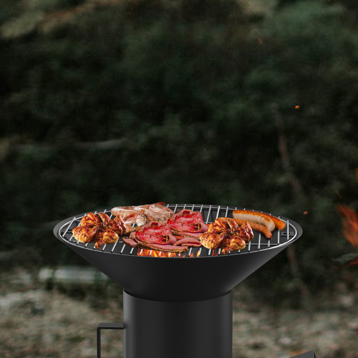 3-in-1 Rocket Stove Kit with Grate, Griddle, Pot Rack
