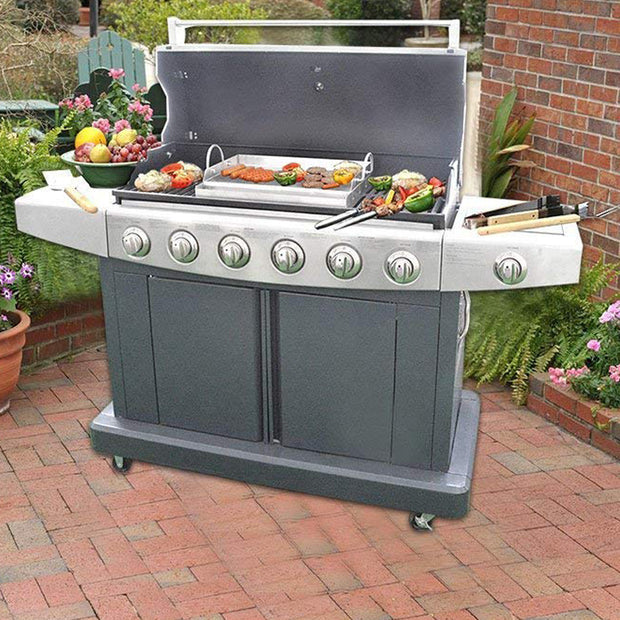 Onlyfire 8201 Griddle for BBQ Grills with Removable Handles