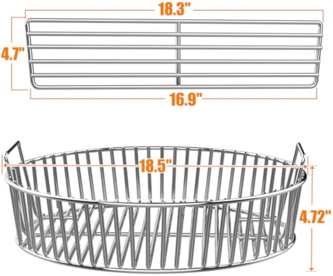 Onlyfire 8554 Barbecue Charcoal Ash Basket，XL