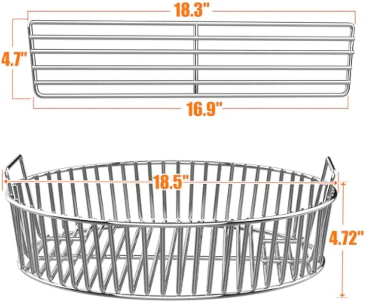 Onlyfire 8554 Barbecue Charcoal Ash Basket，XL