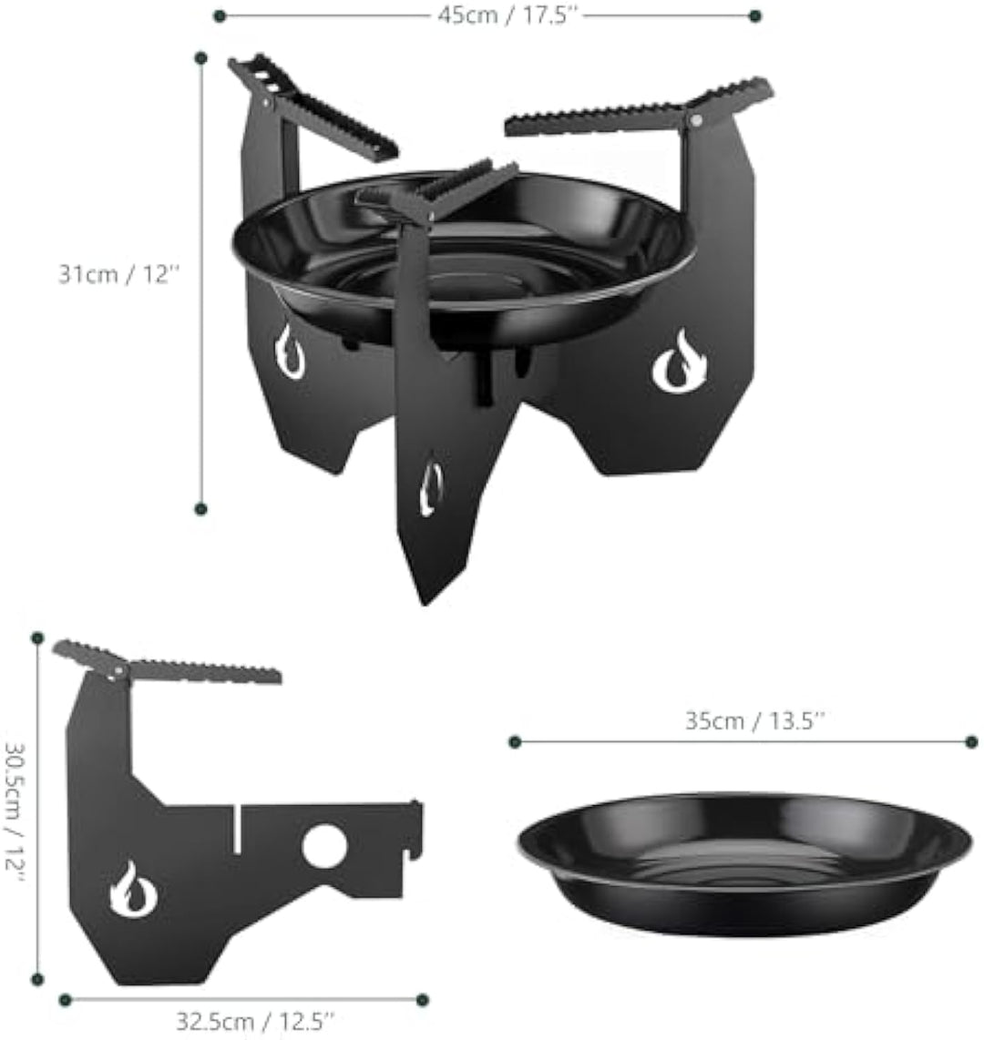 ONLYFIRE Portable Camping Stove with Carry Bag, Dutch Oven Stand