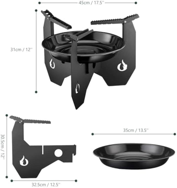 ONLYFIRE Portable Camping Stove with Carry Bag, Dutch Oven Stand