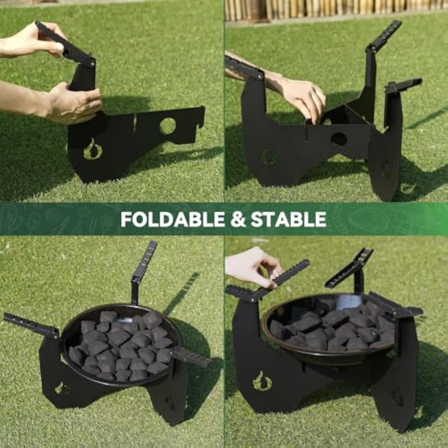 Onlyfire Portable Camping Stove with Carry Bag, Dutch Oven Stand