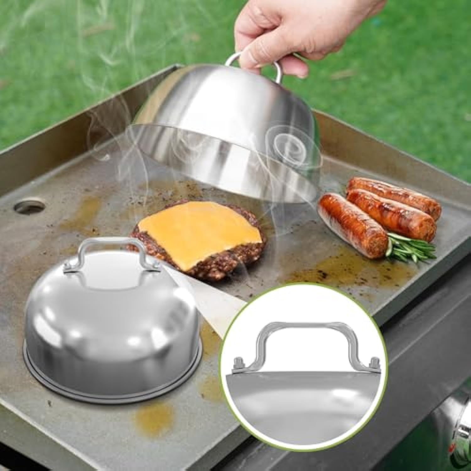 Onlyfire Griddle Accessories Kit 4PCS – Burger Press & Spatula Set