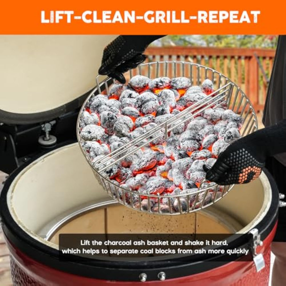 Onlyfire 8554 Barbecue Charcoal Ash Basket，XL