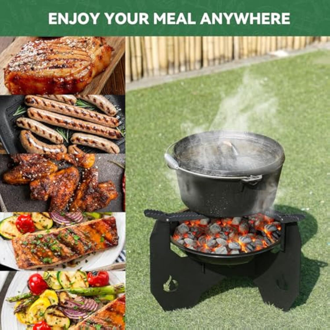 ONLYFIRE Portable Camping Stove with Carry Bag, Dutch Oven Stand