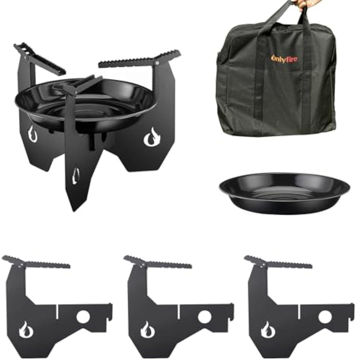 ONLYFIRE Portable Camping Stove with Carry Bag, Dutch Oven Stand