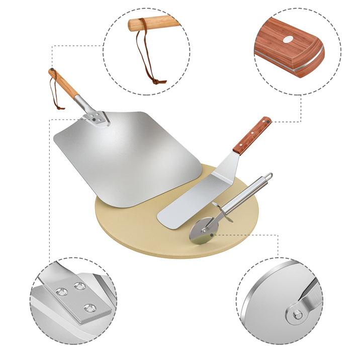 Pizza Grilling Tool Kit 