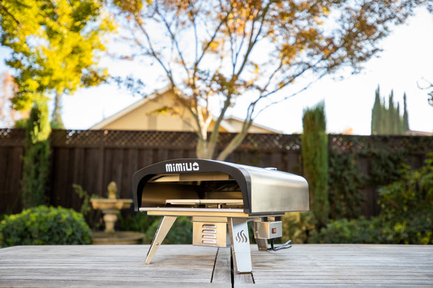 Mimiuo Tisserie Gas Pizza Oven with Automatic Rotation System, 13" Pizza Stone